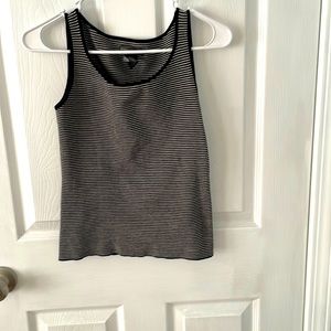 Banana Republic Black/White Stripe Tank Top